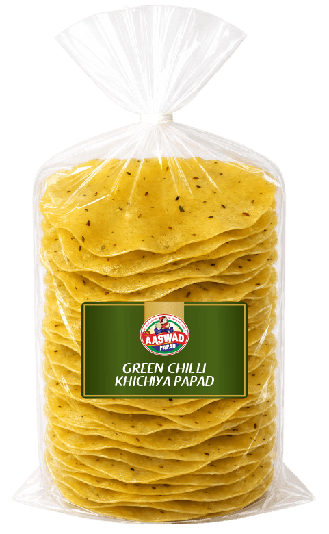 5 Inch Green Chilli Rice Papad