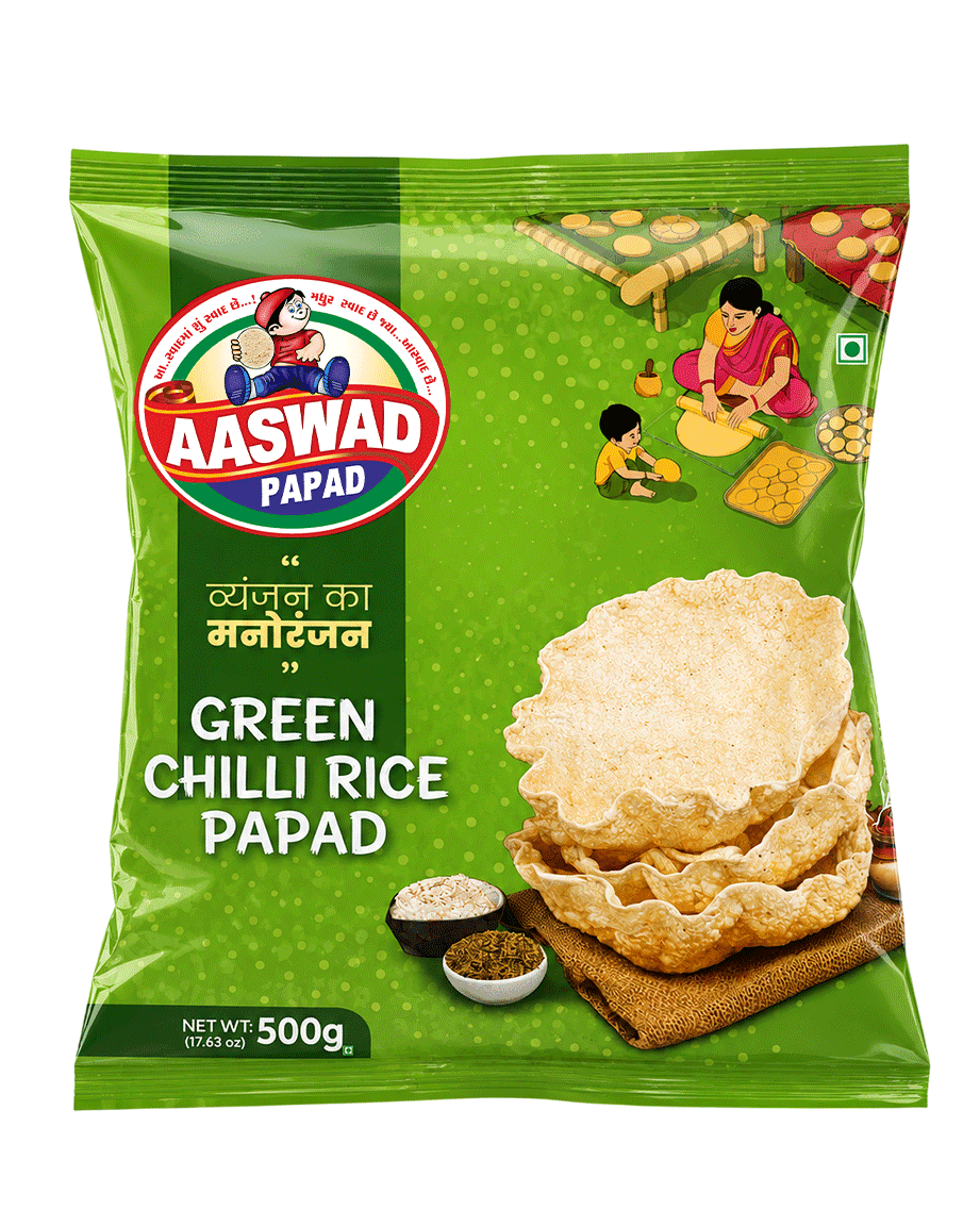 Green Chilli Khichiya Papad